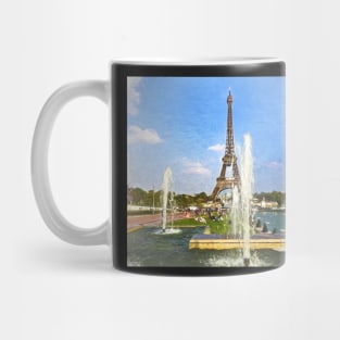 The Eiffel Tower and Fountains Mug